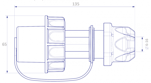 Schutzkontakt Stecker IP68 Druckwasserdicht